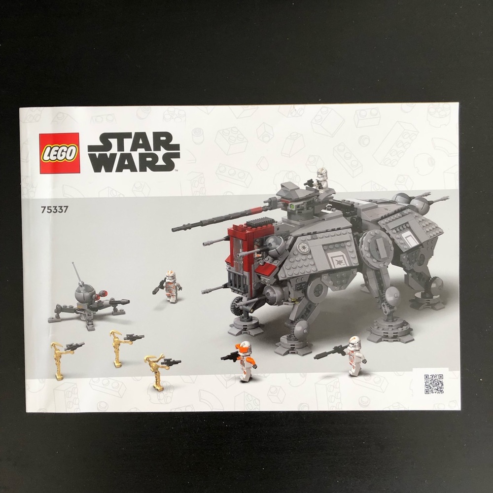 New LEGO 75337 Star Wars AT-TE Walker Instruction, Manual Only